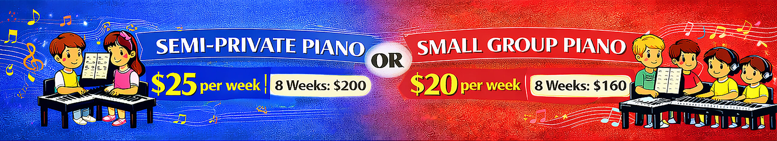 Piano Promotion Banner